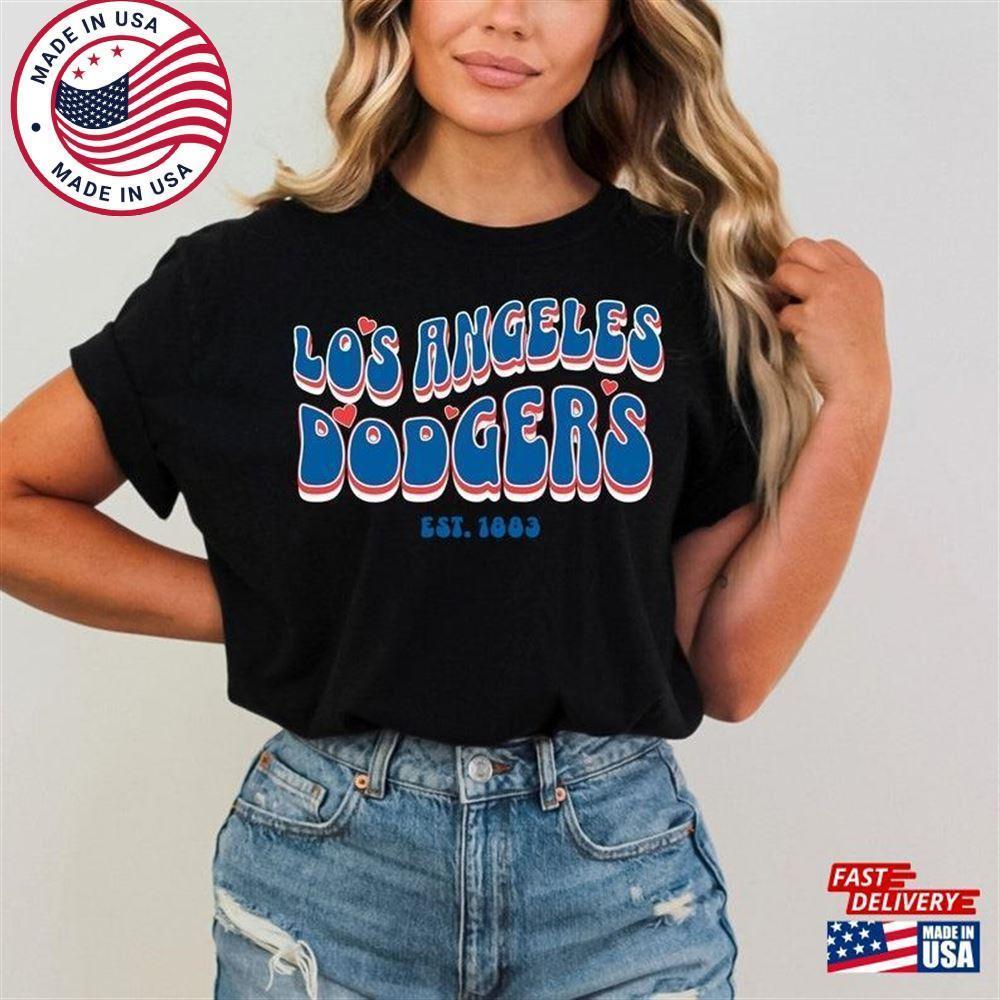 Groovy Los Angeles Dodgers Comfort Colors T-Shirt Perfect Gameday
